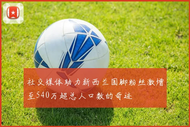 社交媒体助力新西兰国脚粉丝激增至540万超总人口数的奇迹